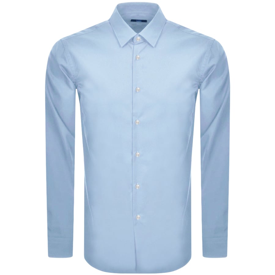 Alternative Image for ProductBOSS Isko Slim Fit Long Sleeve Shirt Blue1